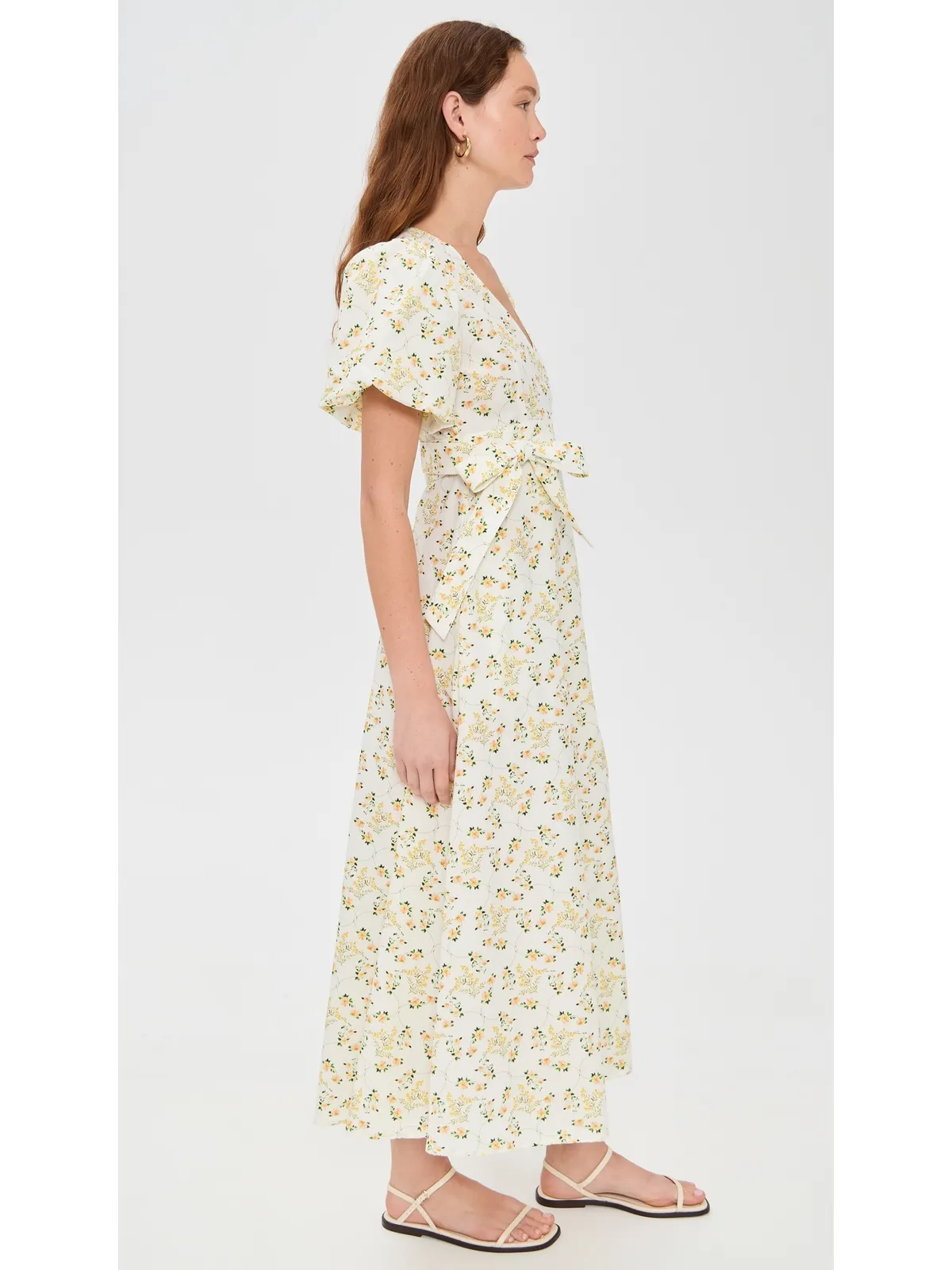 La Maregold Flora Wrap Dress Vine Floral - 画像4