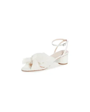 Loeffler Randall ダリア プリーツリボン ヒール アンクルストラップ パール - サムネイル1