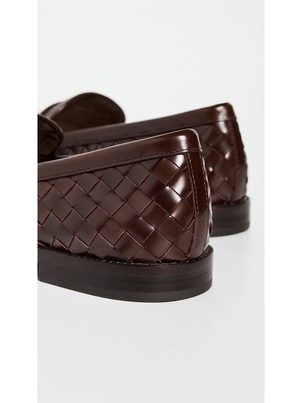Loeffler Randall Rachel ウーブンレザー ローファー エスプレッソ - 画像4