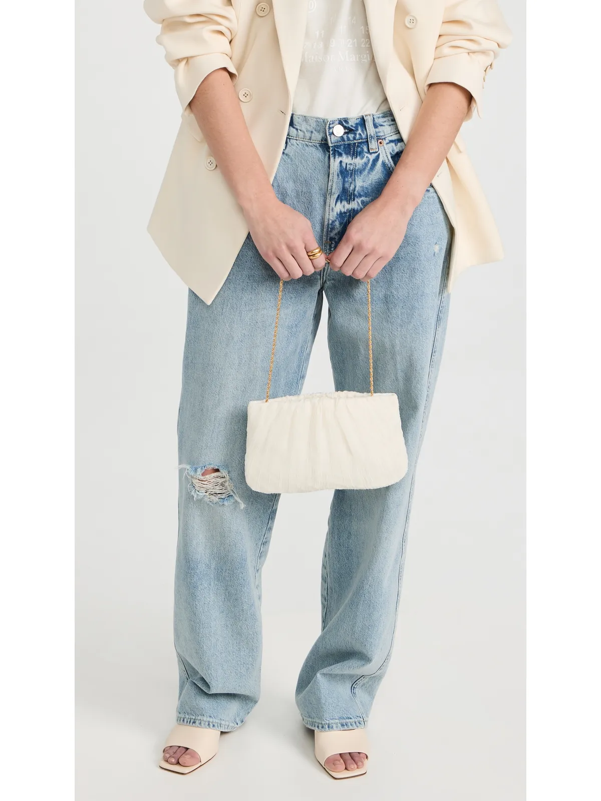 Loeffler Randall ブリット フラット プリーツ ポーチ - 画像3