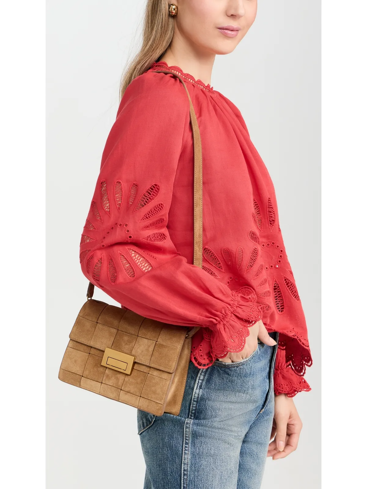 Loeffler Randall Delphine レザー クラッチ - 画像3