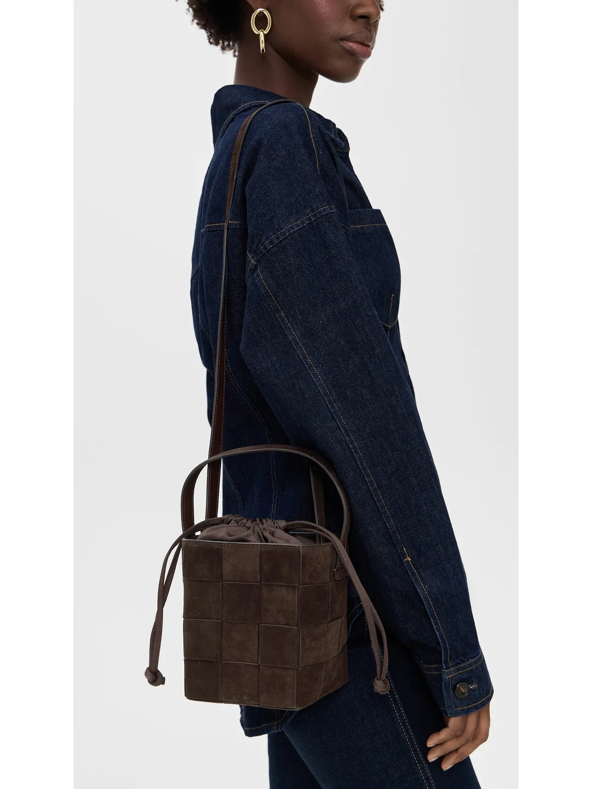 Loeffler Randall Laith Wide Woven Top Handle Bag - 画像3