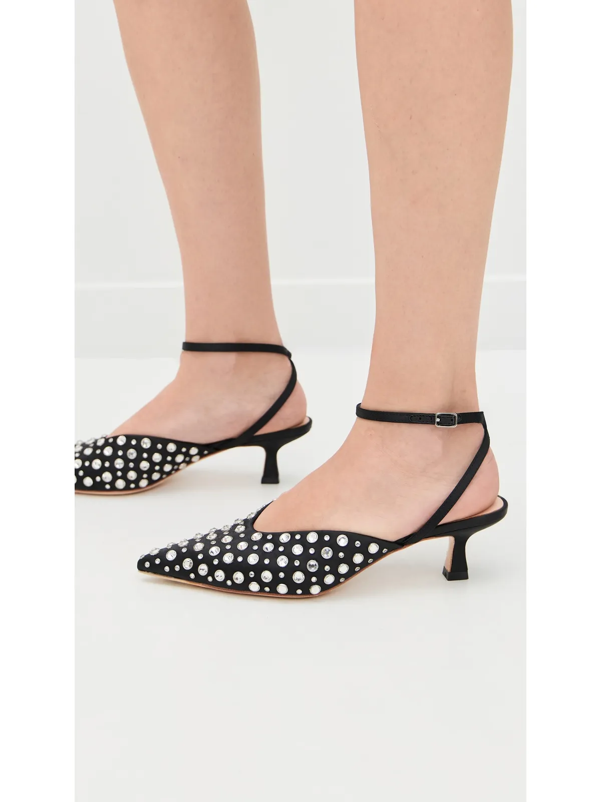 Loeffler Randall リオ スモックド キトゥンヒール - 画像3