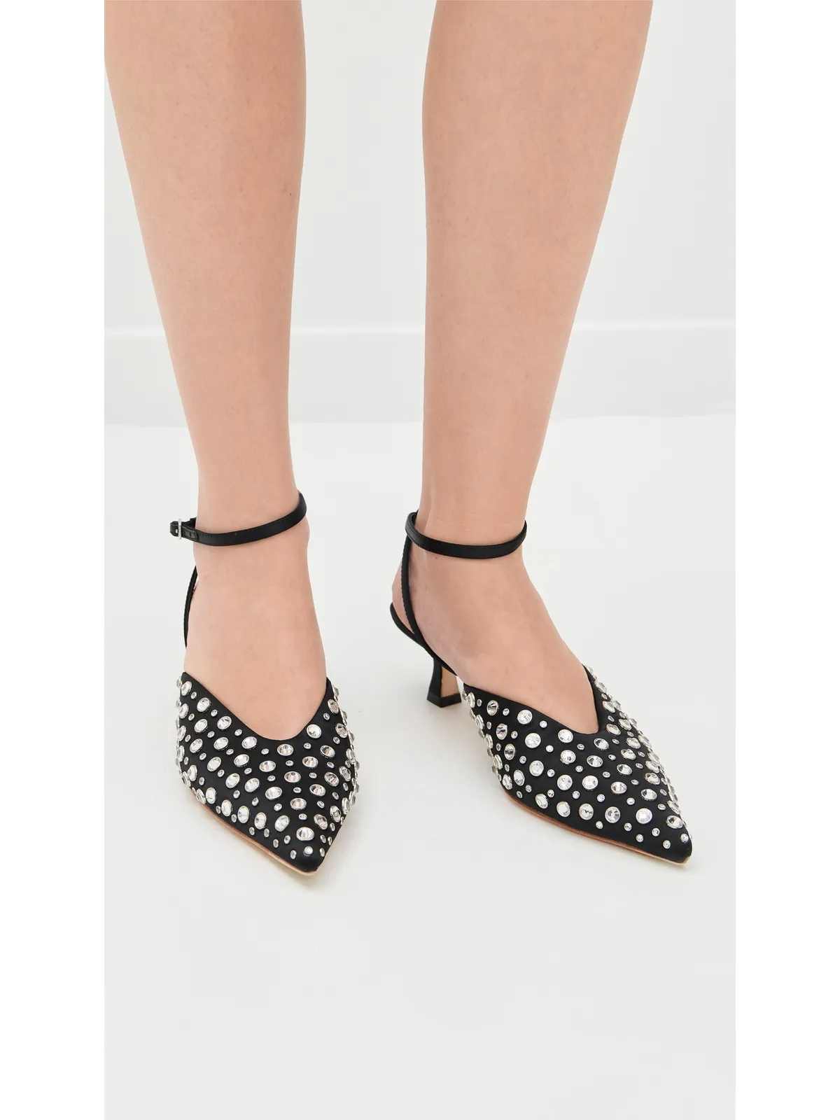 Loeffler Randall リオ スモックド キトゥンヒール - 画像4