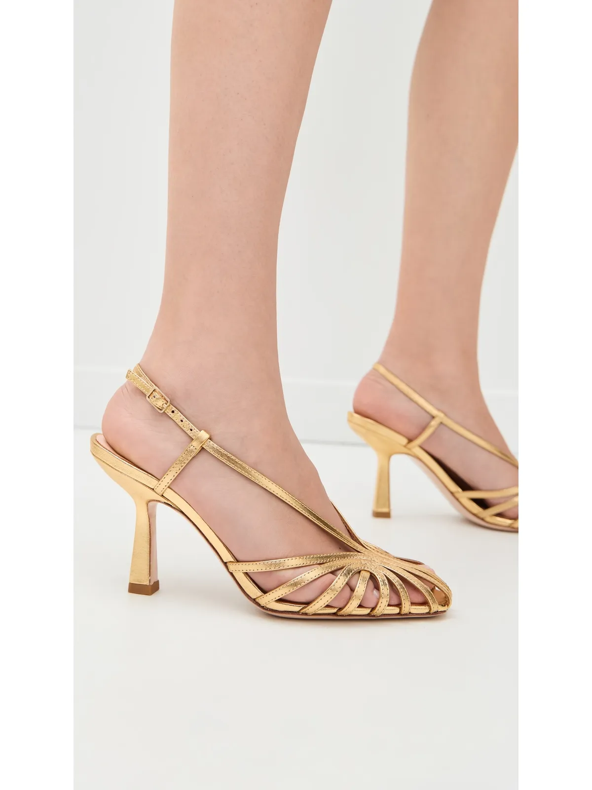 Loeffler Randall アレクサンドラ ラティス・スリングバック・サンダル - 画像3