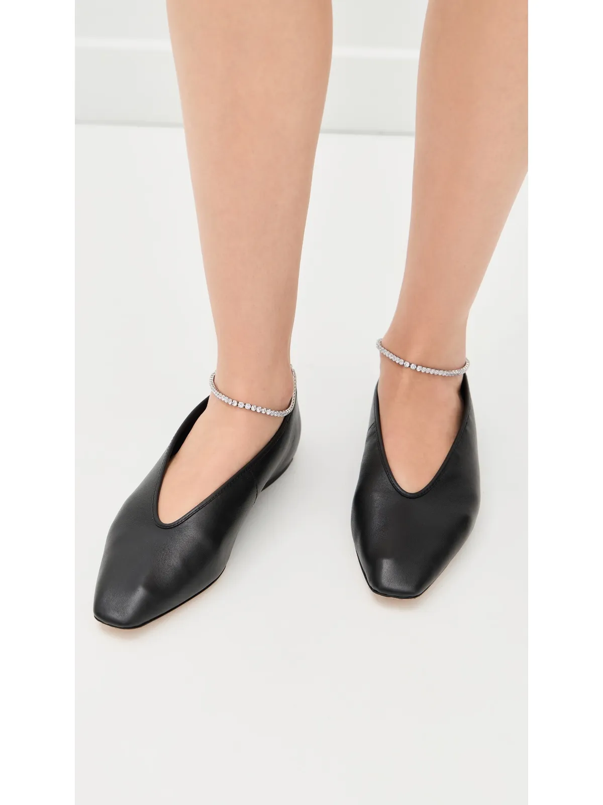 Loeffler Randall エメリー クリスタル バレエフラット - 画像3