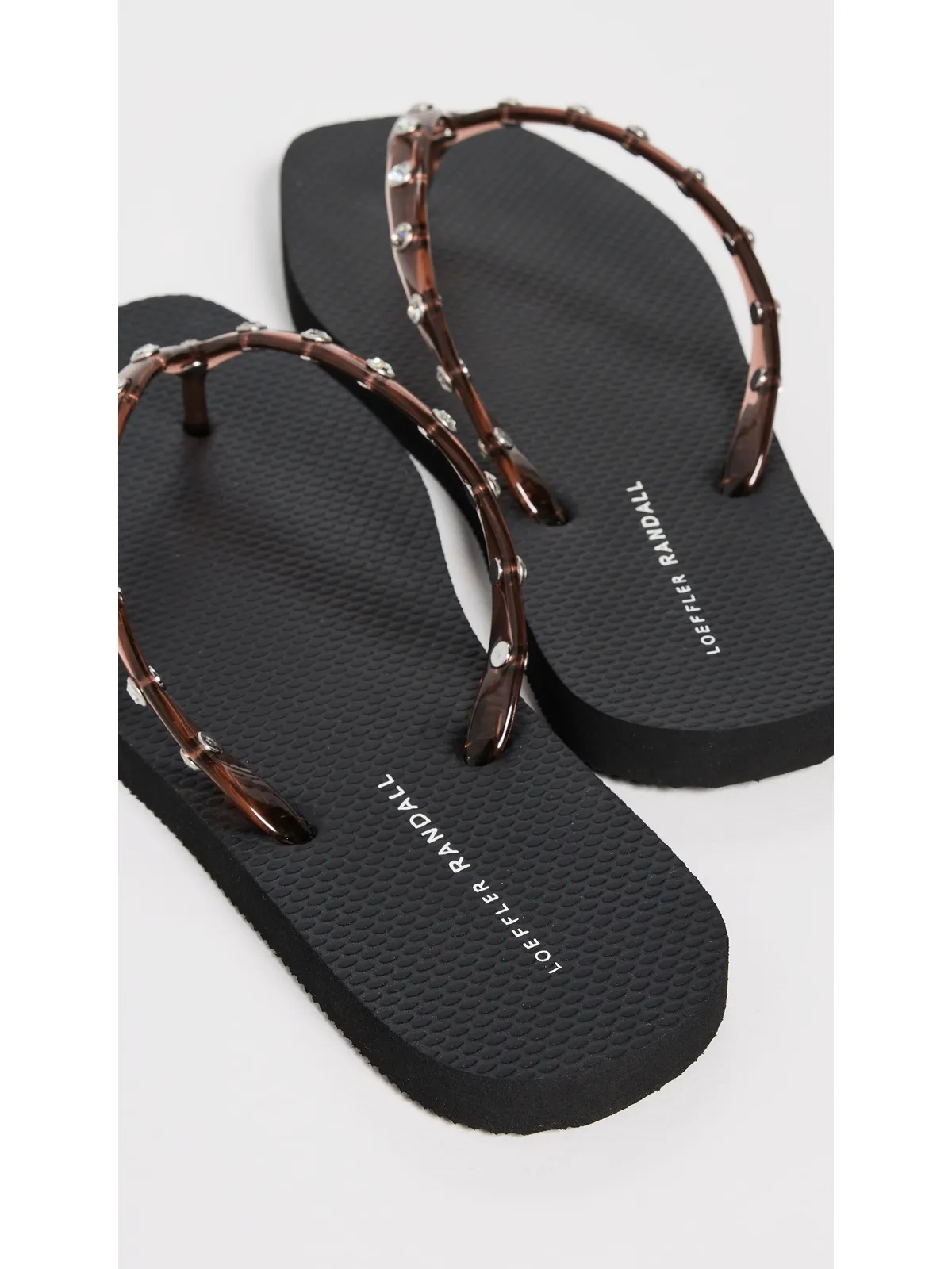 Loeffler Randall Taryn クリスタルジェリー フリップフロップ - 画像5
