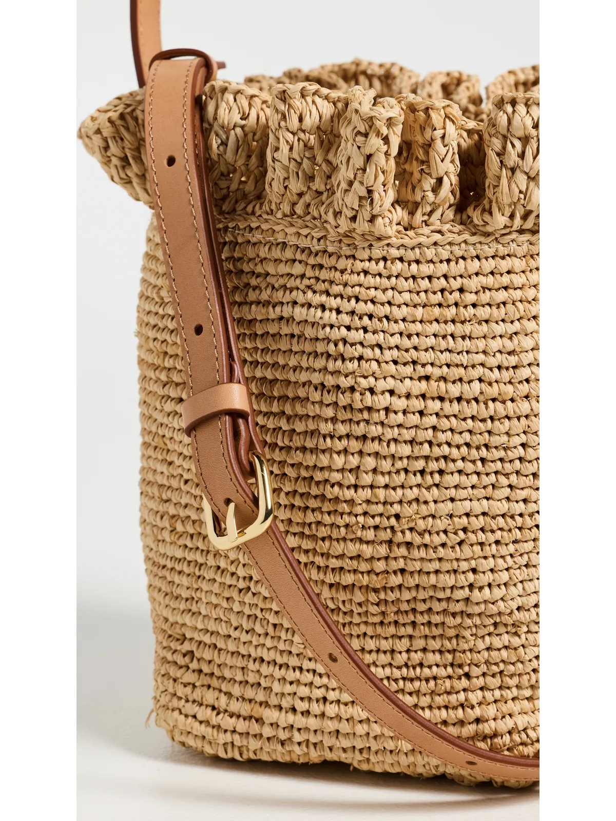 Loeffler Randall Laith クロシェ トップハンドル バケットバッグ - 画像5