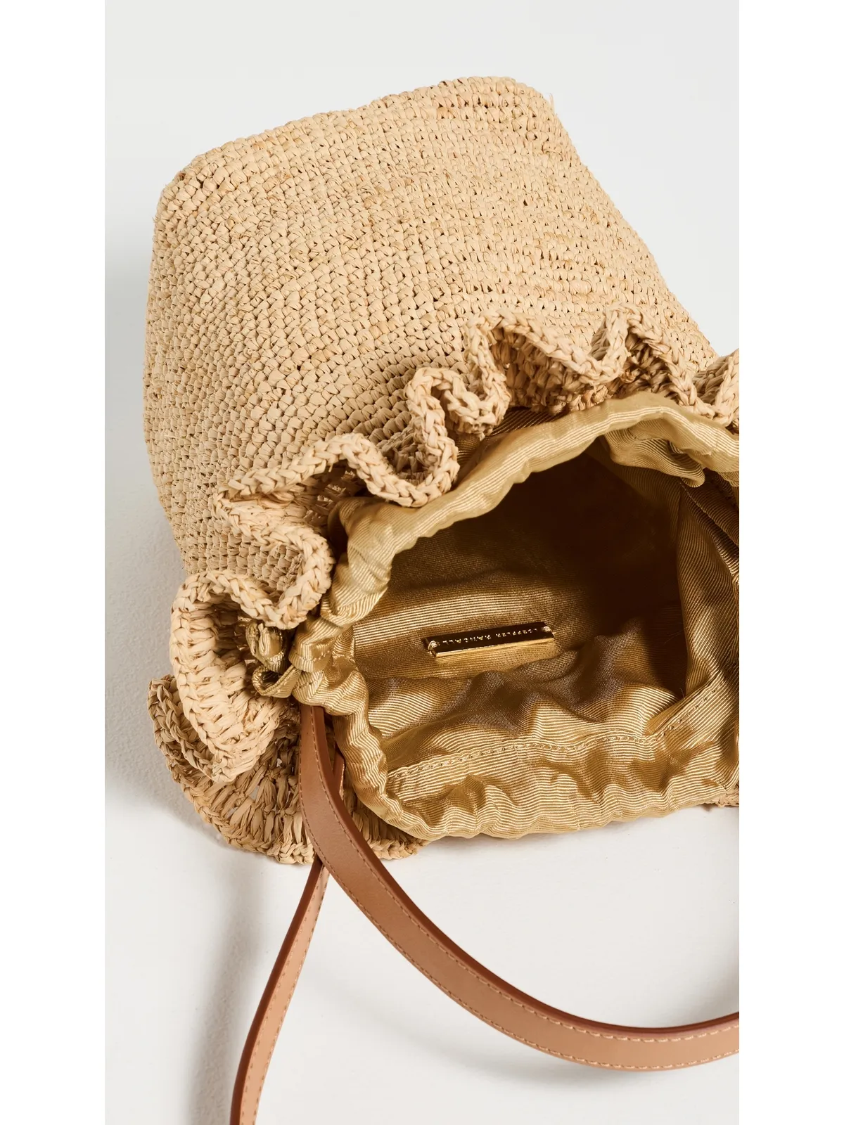 Loeffler Randall Laith クロシェ トップハンドル バケットバッグ - 画像6