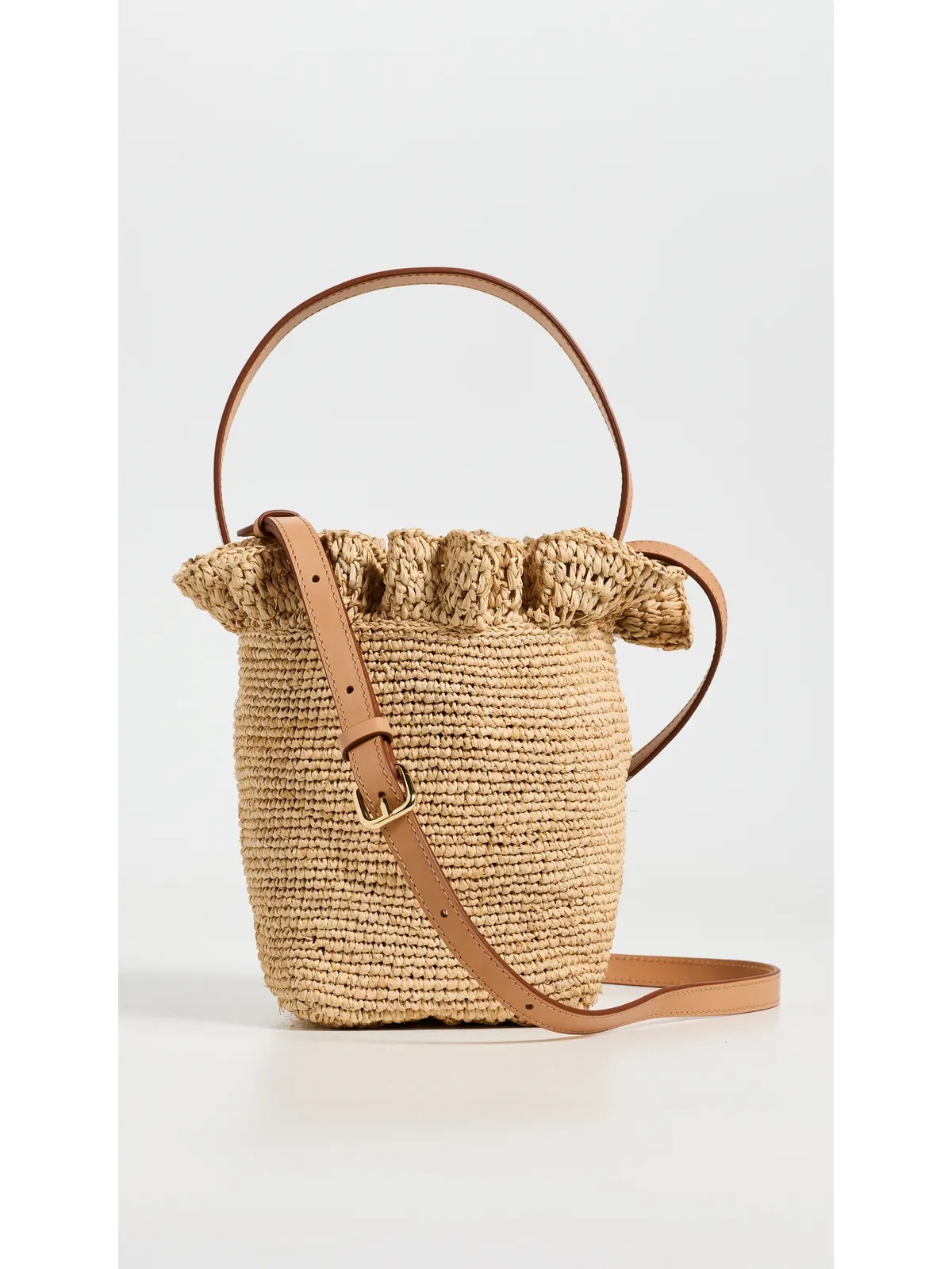 Loeffler Randall Laith クロシェ トップハンドル バケットバッグ - 画像2