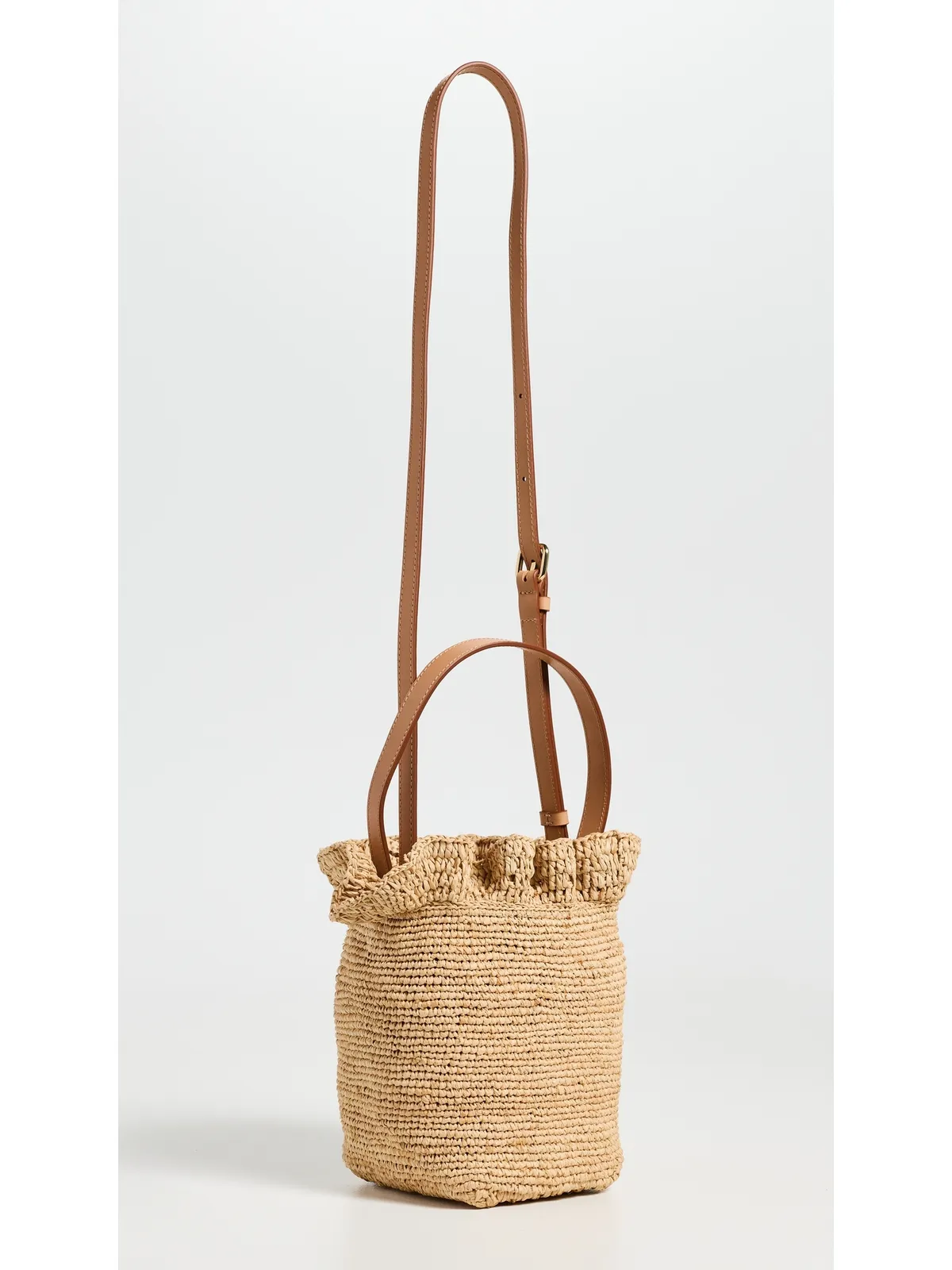 Loeffler Randall Laith クロシェ トップハンドル バケットバッグ - 画像4