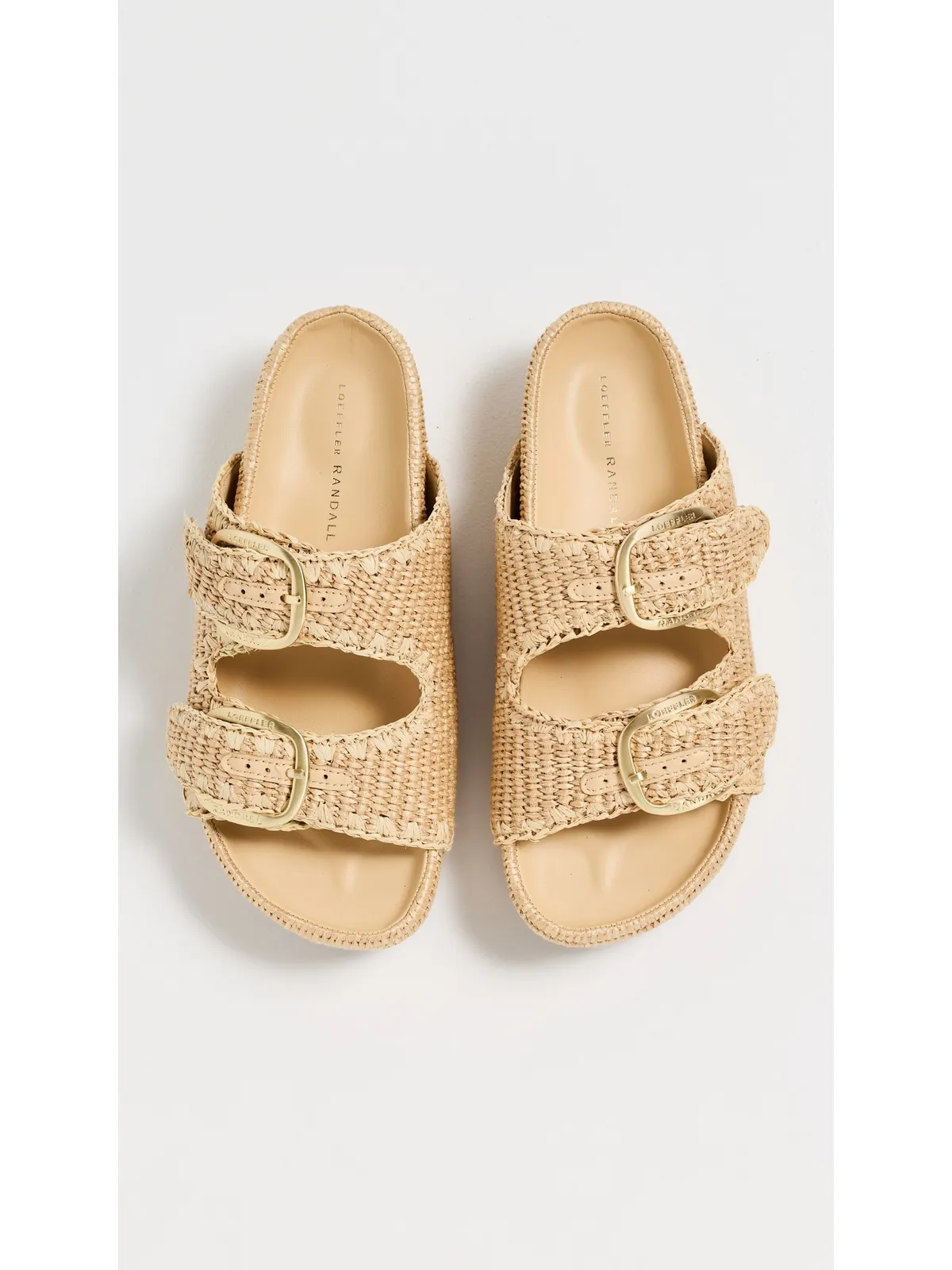 Loeffler Randall ニコ サンダル ナチュラルラフィア - 画像5
