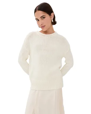 La Ligne Solid Marina Sweater Ivory M - サムネイル1