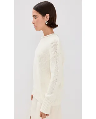 La Ligne Solid Marina Sweater Ivory M - サムネイル4