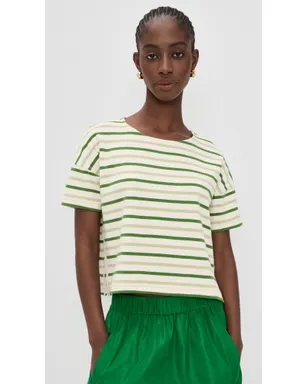 La Ligne マルチストライプ ショートスリーブ ブレトンTシャツ - サムネイル2