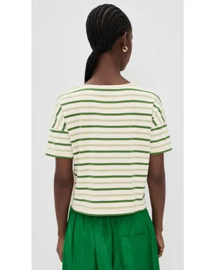 La Ligne マルチストライプ ショートスリーブ ブレトンTシャツ - サムネイル3