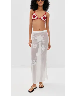 Leslie Amon Cynthia Crochet Flower Bikini Top - サムネイル5