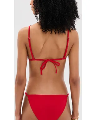 Leslie Amon Cynthia Crochet Flower Bikini Top - サムネイル3
