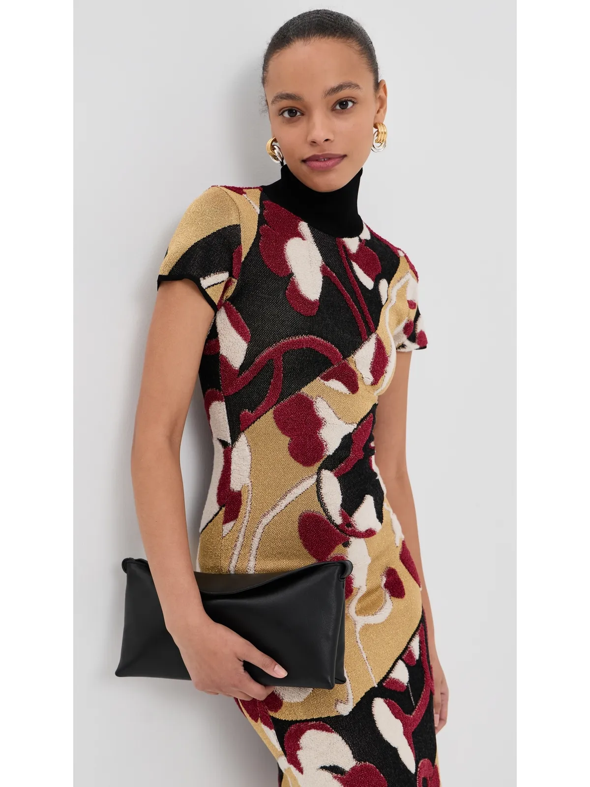 La DoubleJ Herald Long Dress Multicolor Gold/Purple/Black - 画像2