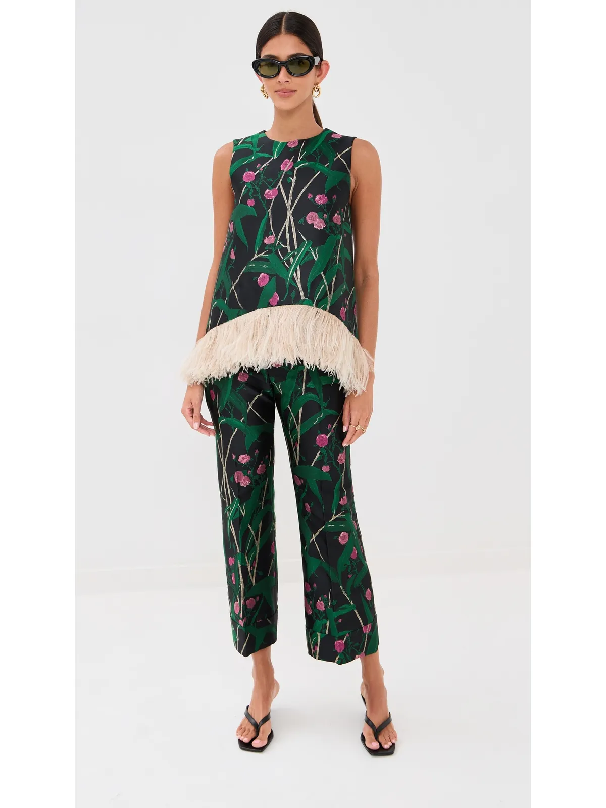 La DoubleJ La Scala Feather Top Bamboo Jacquard M - 画像5