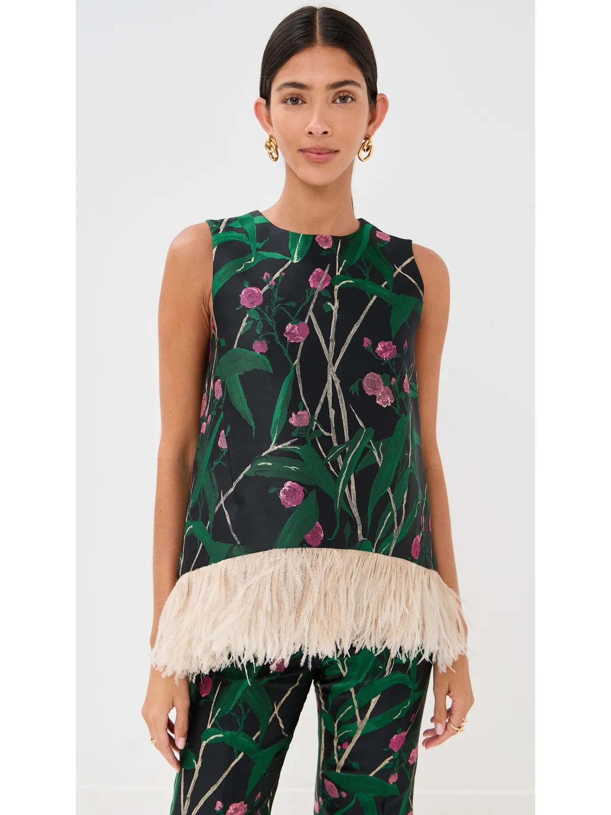 La DoubleJ La Scala Feather Top Bamboo Jacquard M - 画像2