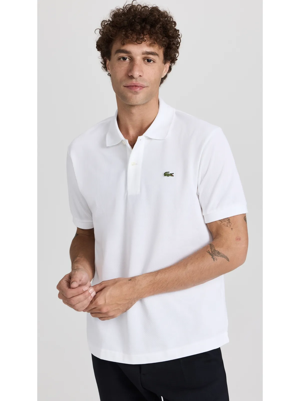 Lacoste オリジナル コットン ピケ ポロ シャツ - 画像2