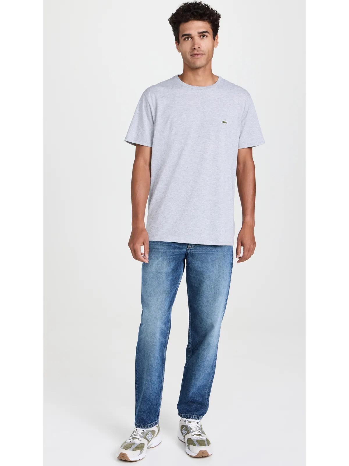 Lacoste クルーネック ピマコットン ジャージー Tシャツ - 画像5