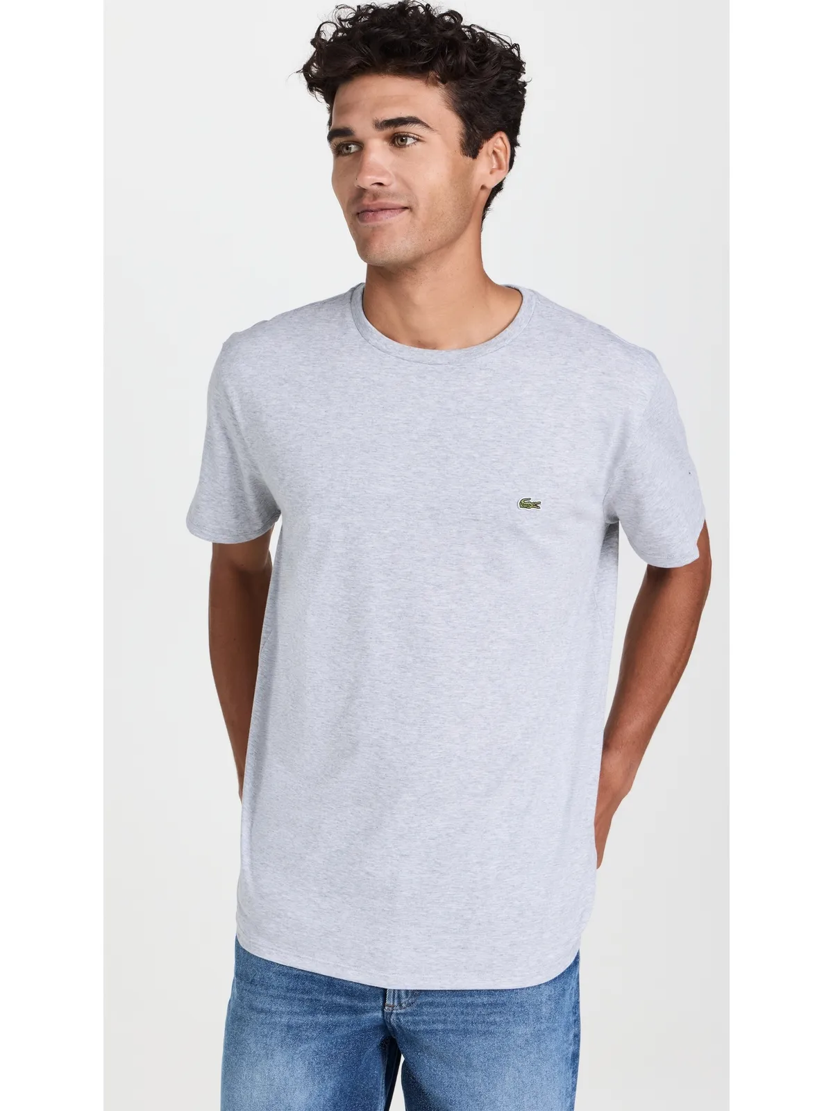 Lacoste クルーネック ピマコットン ジャージー Tシャツ - 画像2