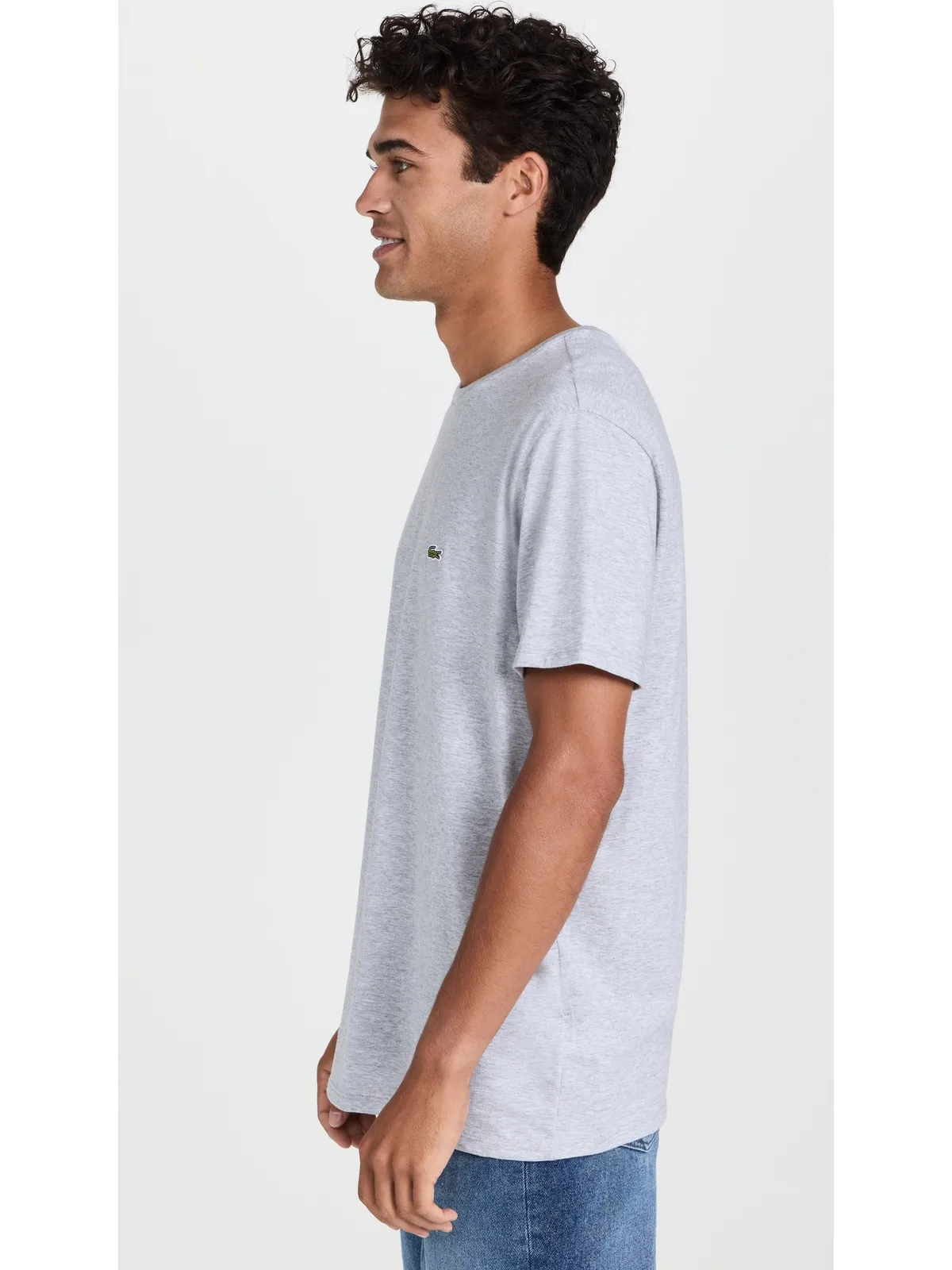 Lacoste クルーネック ピマコットン ジャージー Tシャツ - 画像4