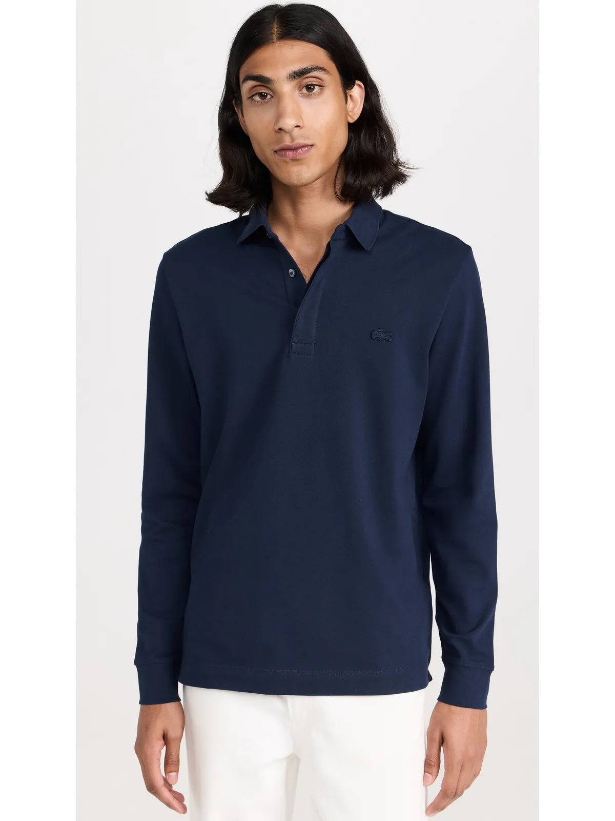 Lacoste パリ ポロ ロングスリーブ コットン ストレッチ - 画像2