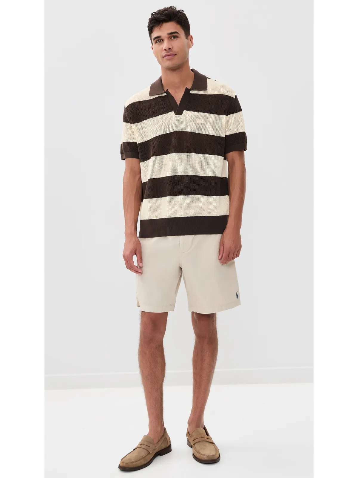 Lacoste Striped Knit Polo ストライプニットポロシャツ - 画像5