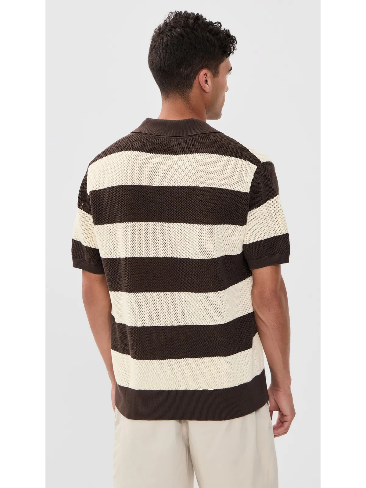 Lacoste Striped Knit Polo ストライプニットポロシャツ - 画像3