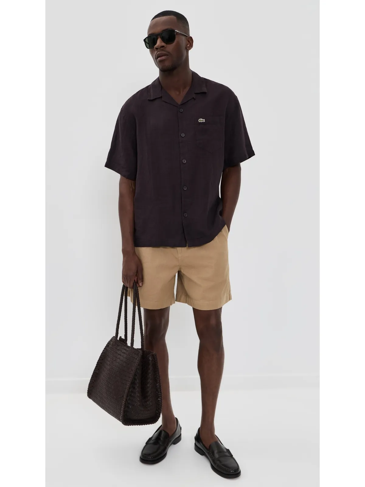 Lacoste リネン キャンプシャツ - 画像5