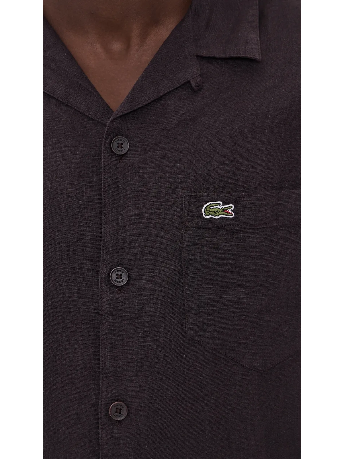 Lacoste リネン キャンプシャツ - 画像6