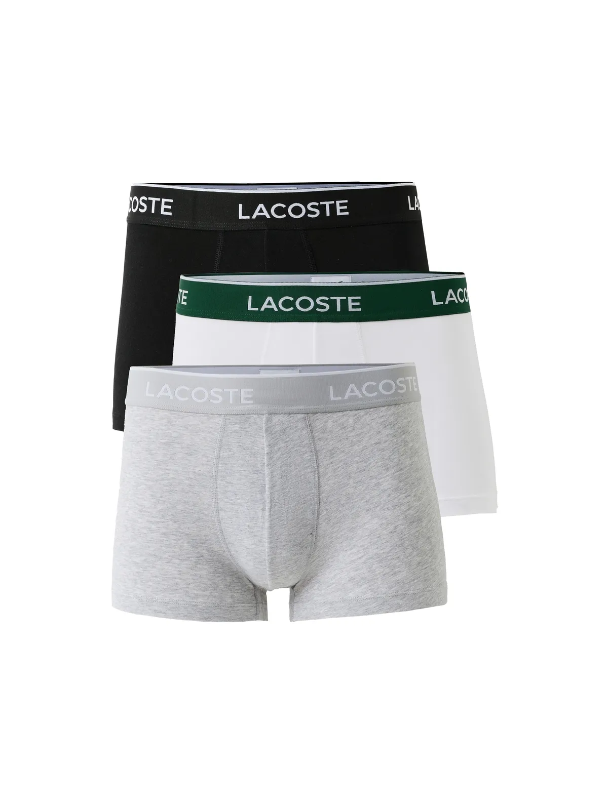 Lacoste コットンストレッチジャージー トランクス 3パック - 画像5