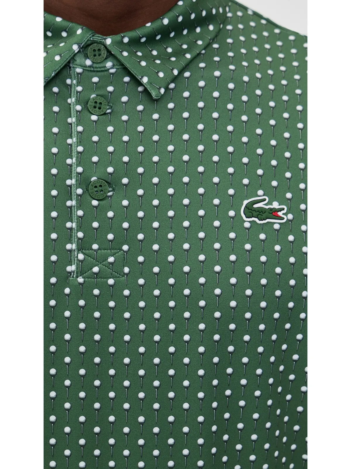 Lacoste プリントパフォーマンス ポロシャツ - 画像6