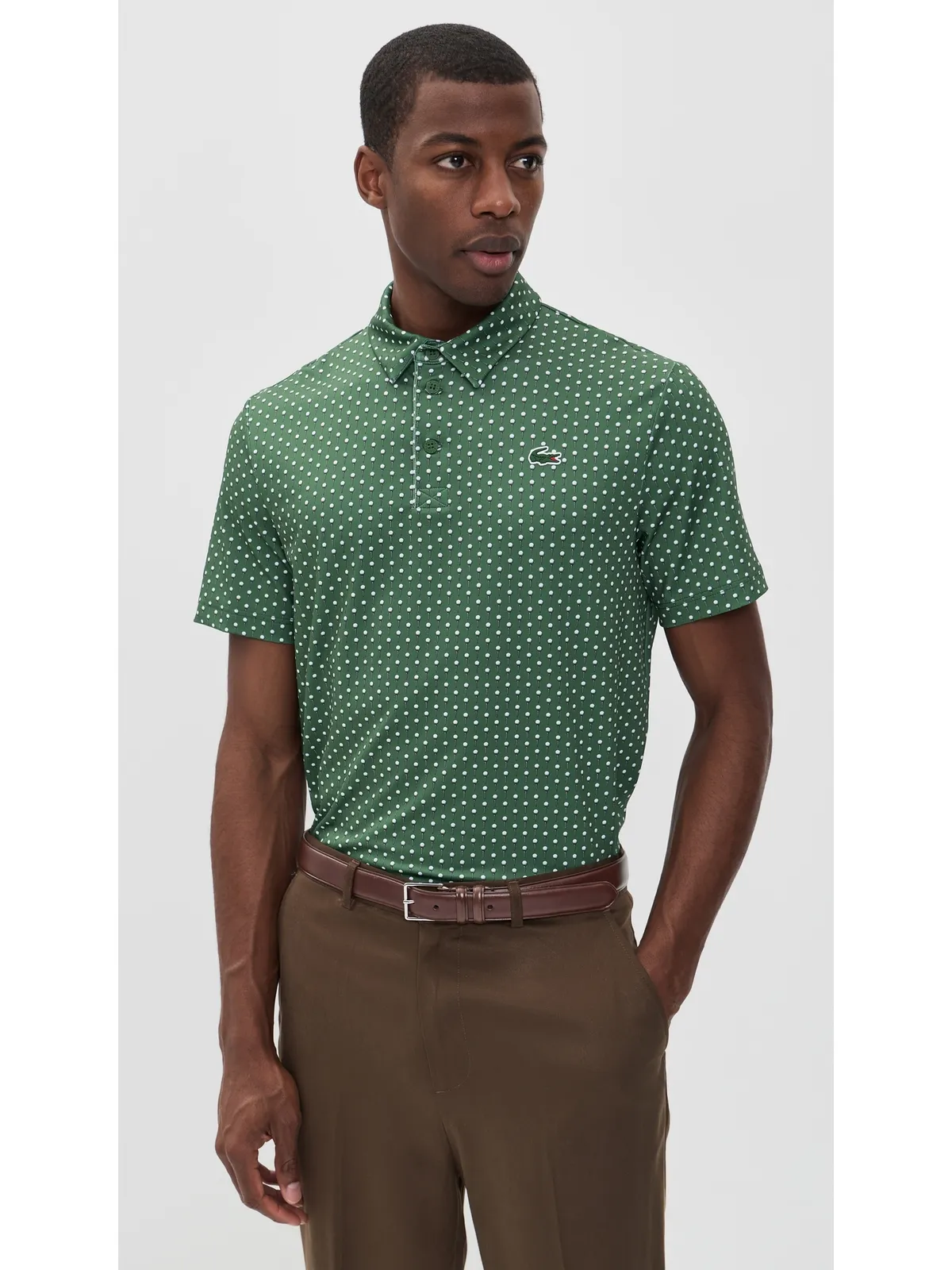 Lacoste プリントパフォーマンス ポロシャツ - 画像2