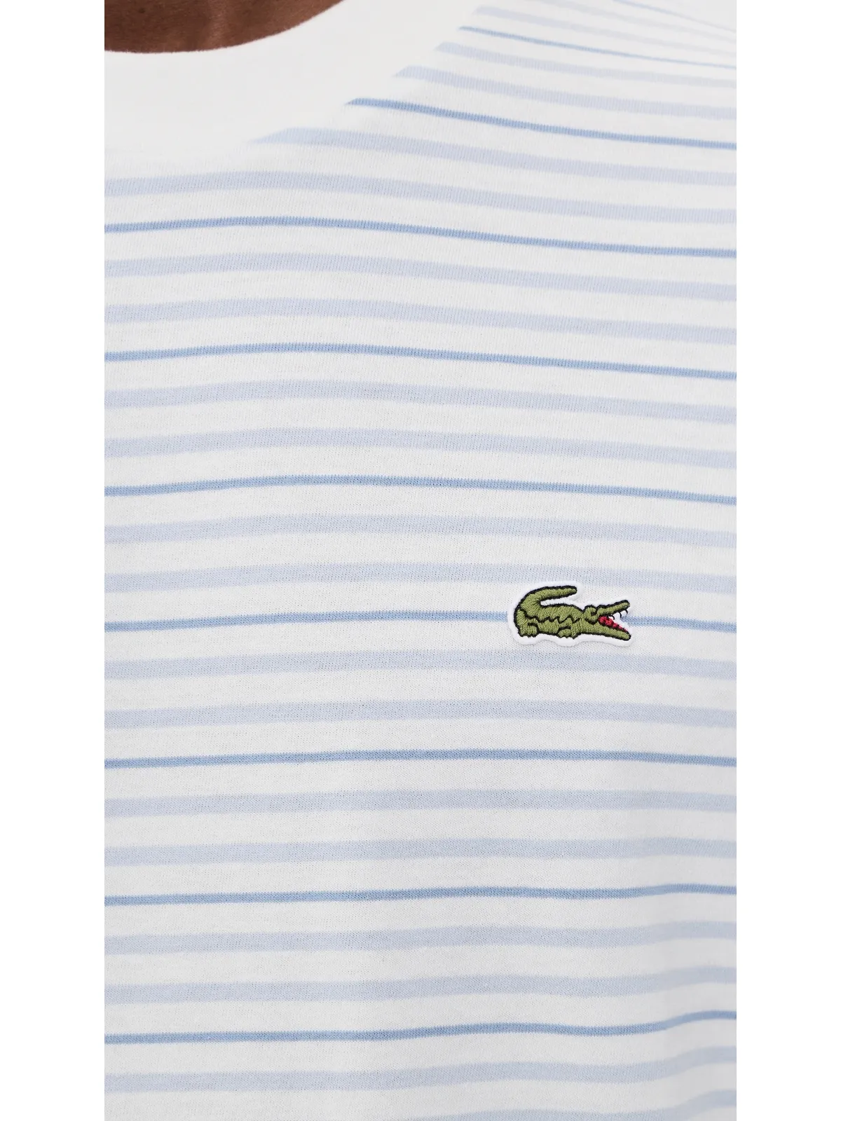 Lacoste Striped Tee Phoenix Blue/Flour - 画像6