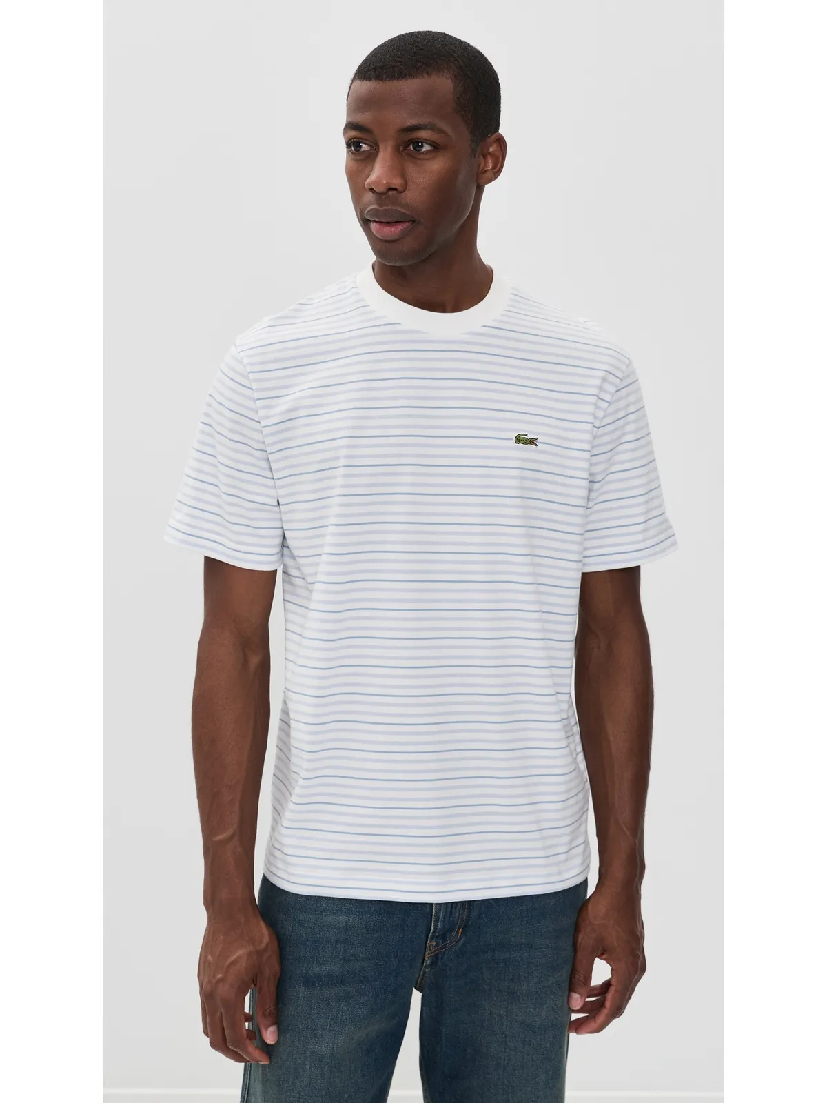 Lacoste Striped Tee Phoenix Blue/Flour - 画像2
