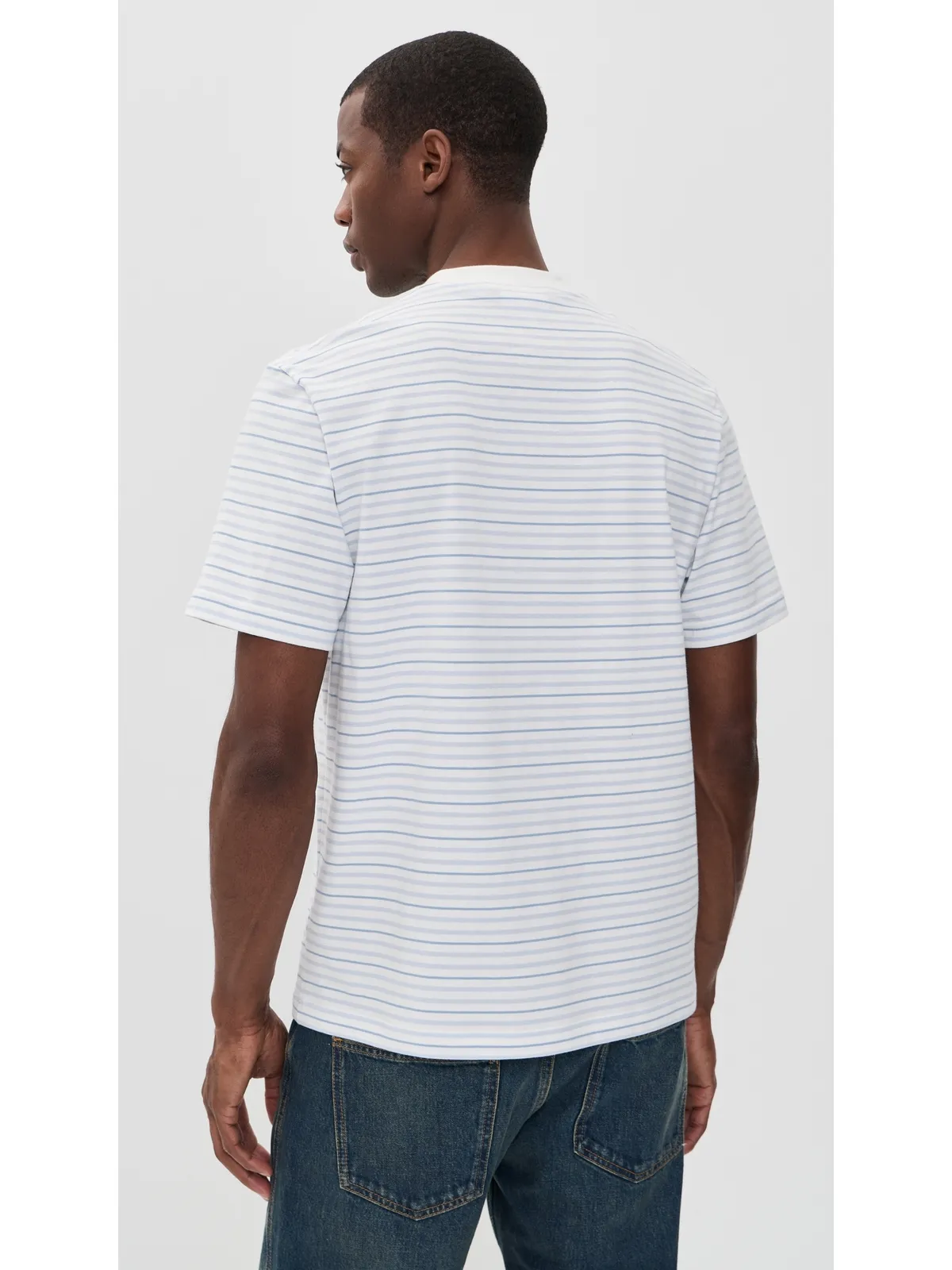 Lacoste Striped Tee Phoenix Blue/Flour - 画像3