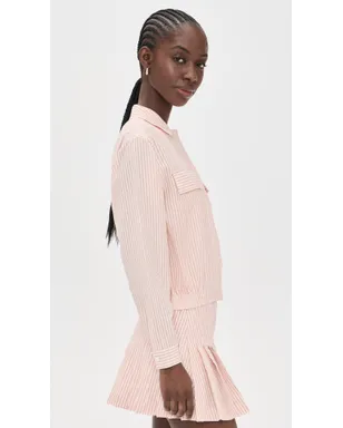 Lacoste レディース シアサッカー ライトジャケット - サムネイル4