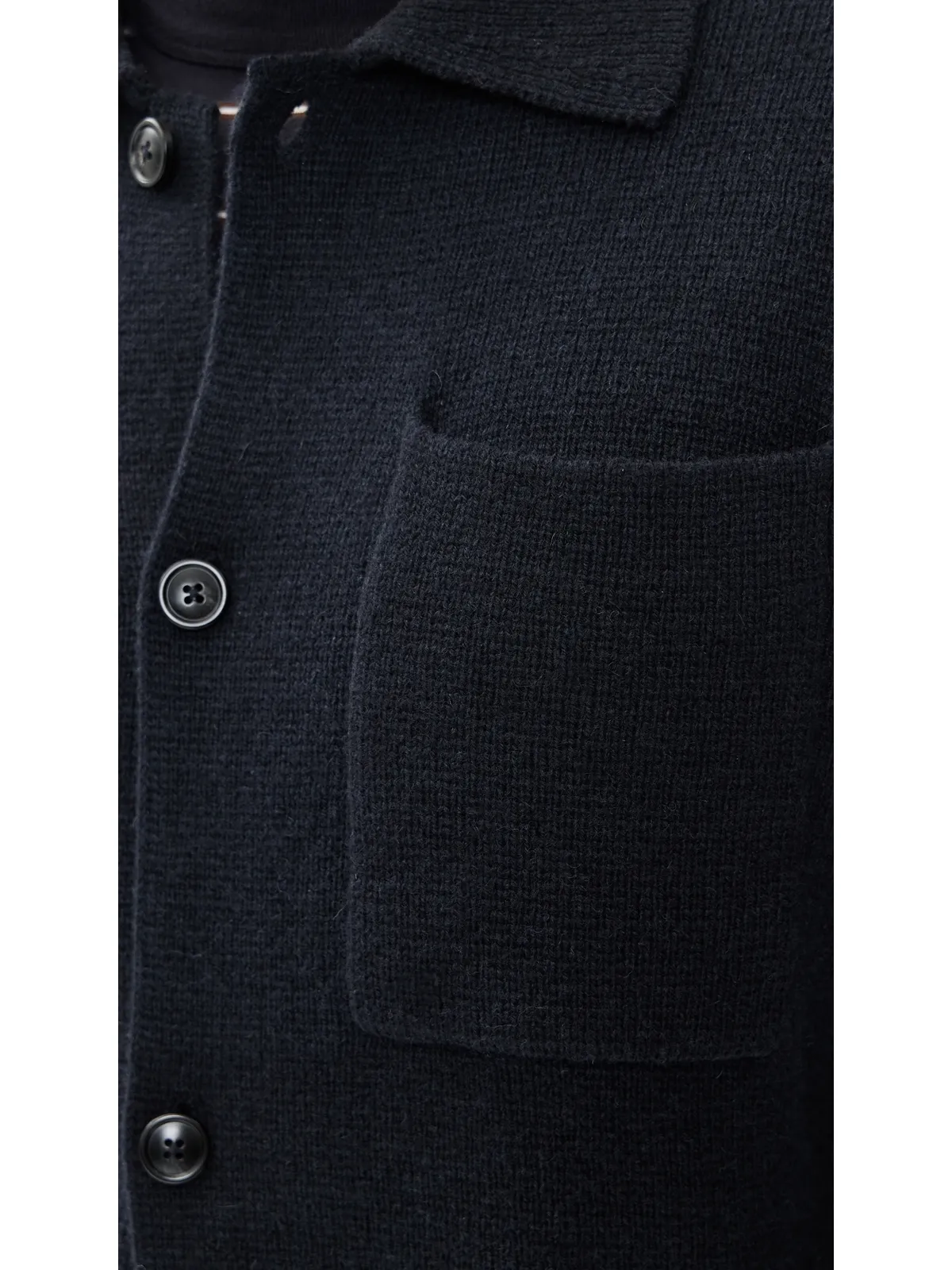 Les Deux Fischer Milano Knit Overshirt ダークネイビー - 画像6