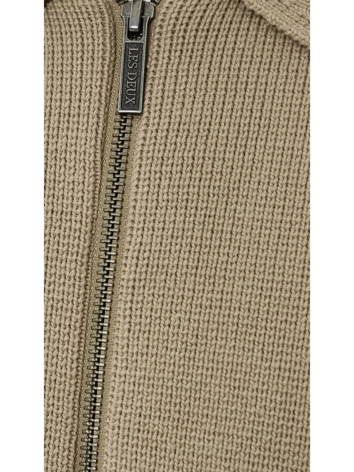 Les Deux Fischer コットン ミラノ ZIP ジャケット ダークサンド - 画像6