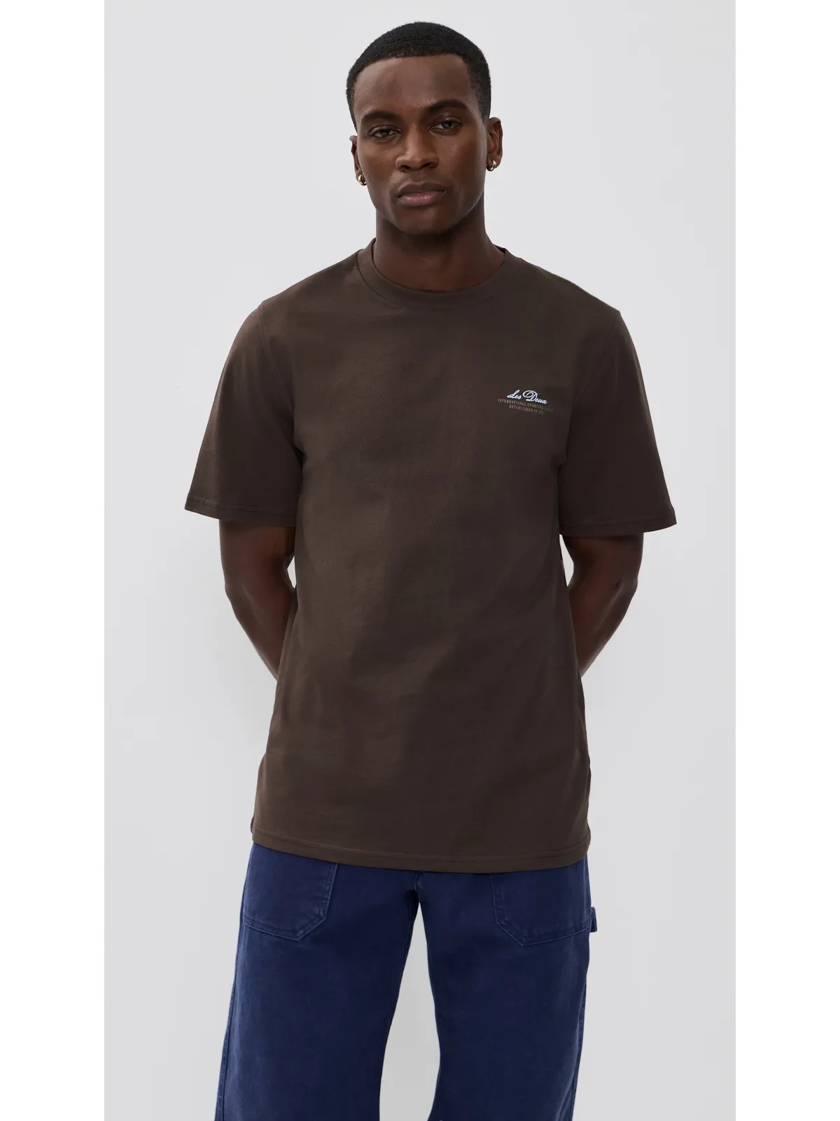 Les Deux ベン・グローブ Tシャツ ブラウン - 画像2