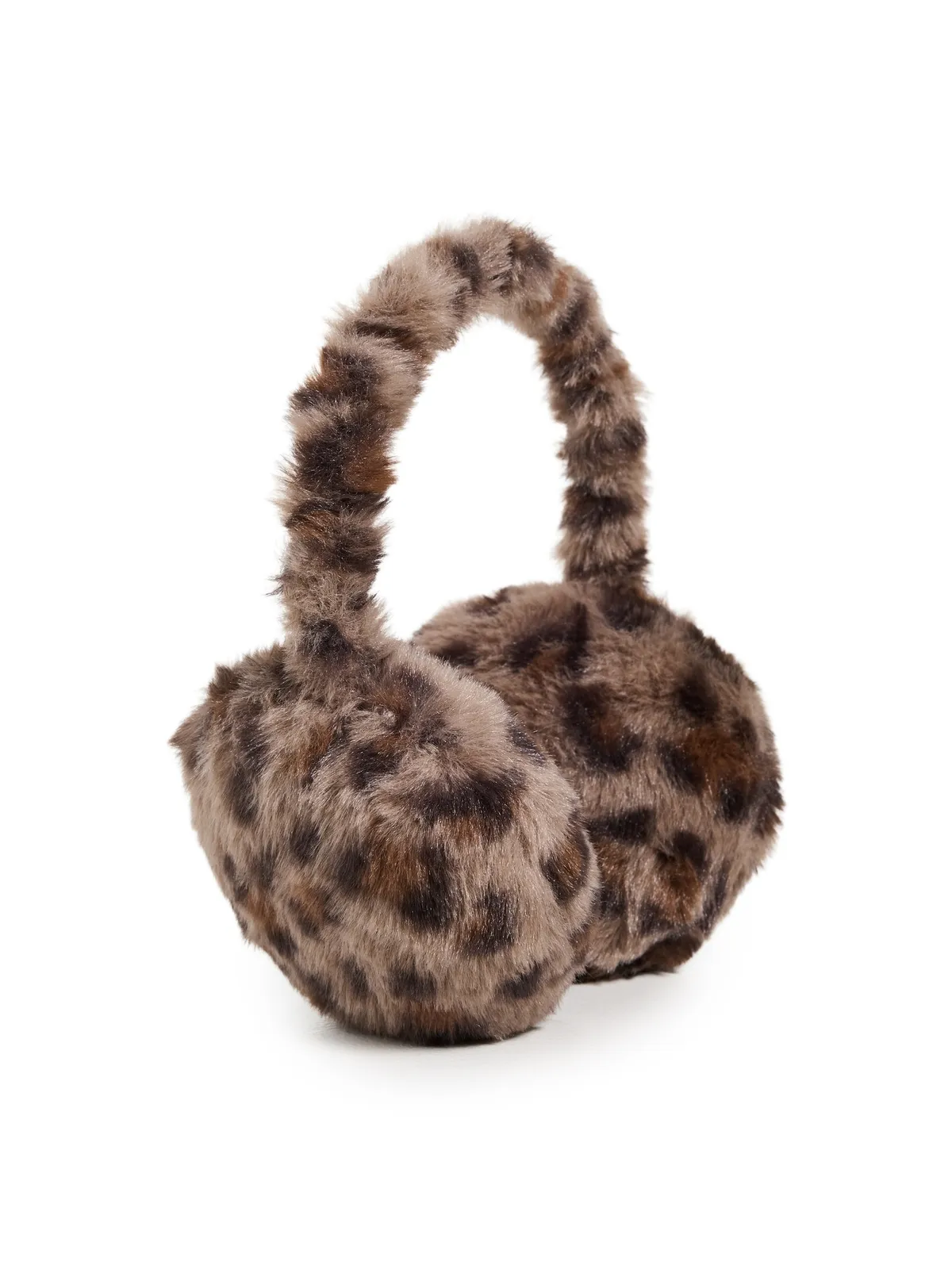 Lele Sadoughi Jessie Faux Fur Ear Muffs Leopard - 画像1