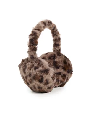 Lele Sadoughi Jessie Faux Fur Ear Muffs Leopard - サムネイル1