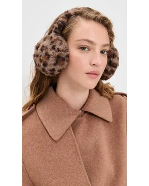 Lele Sadoughi Jessie Faux Fur Ear Muffs Leopard - サムネイル3