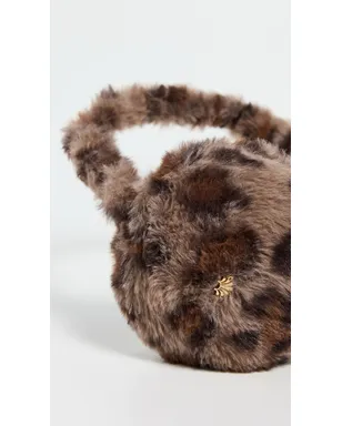 Lele Sadoughi Jessie Faux Fur Ear Muffs Leopard - サムネイル4