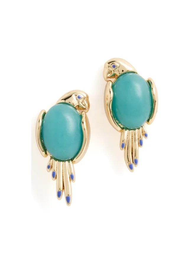 Lele Sadoughi Lele Sadoughi パロットスタッドピアス ターコイズの商品画像