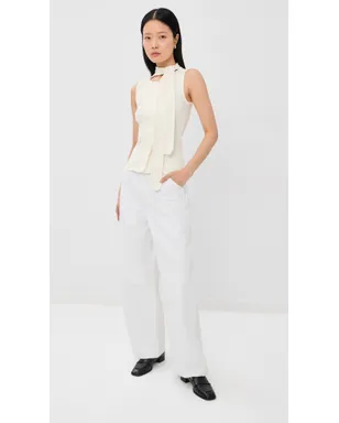 Lemaire アシンメトリカルフィットトップ ミルク - サムネイル5